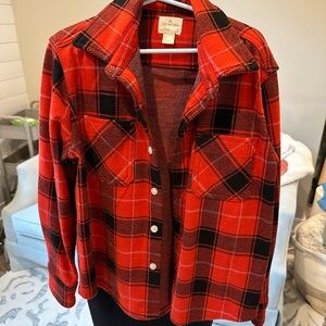 Crewcuts Vibrant Red Plaid Shirt